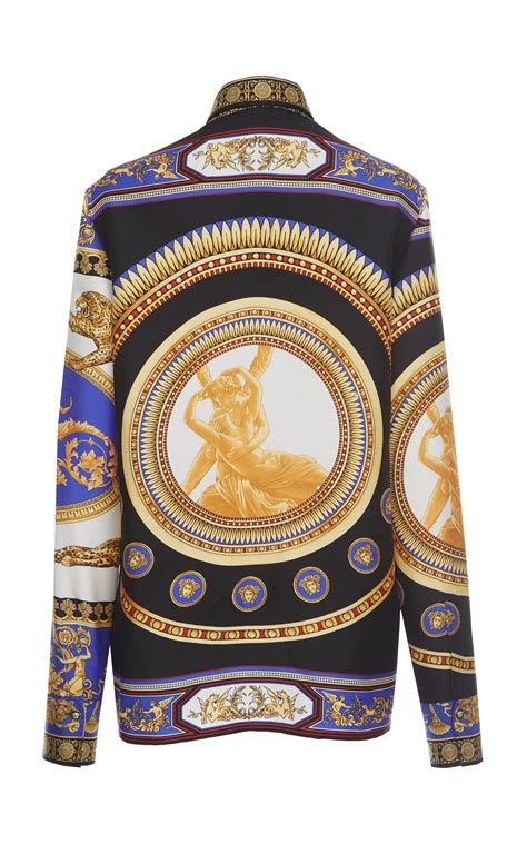 versace silk t shirt